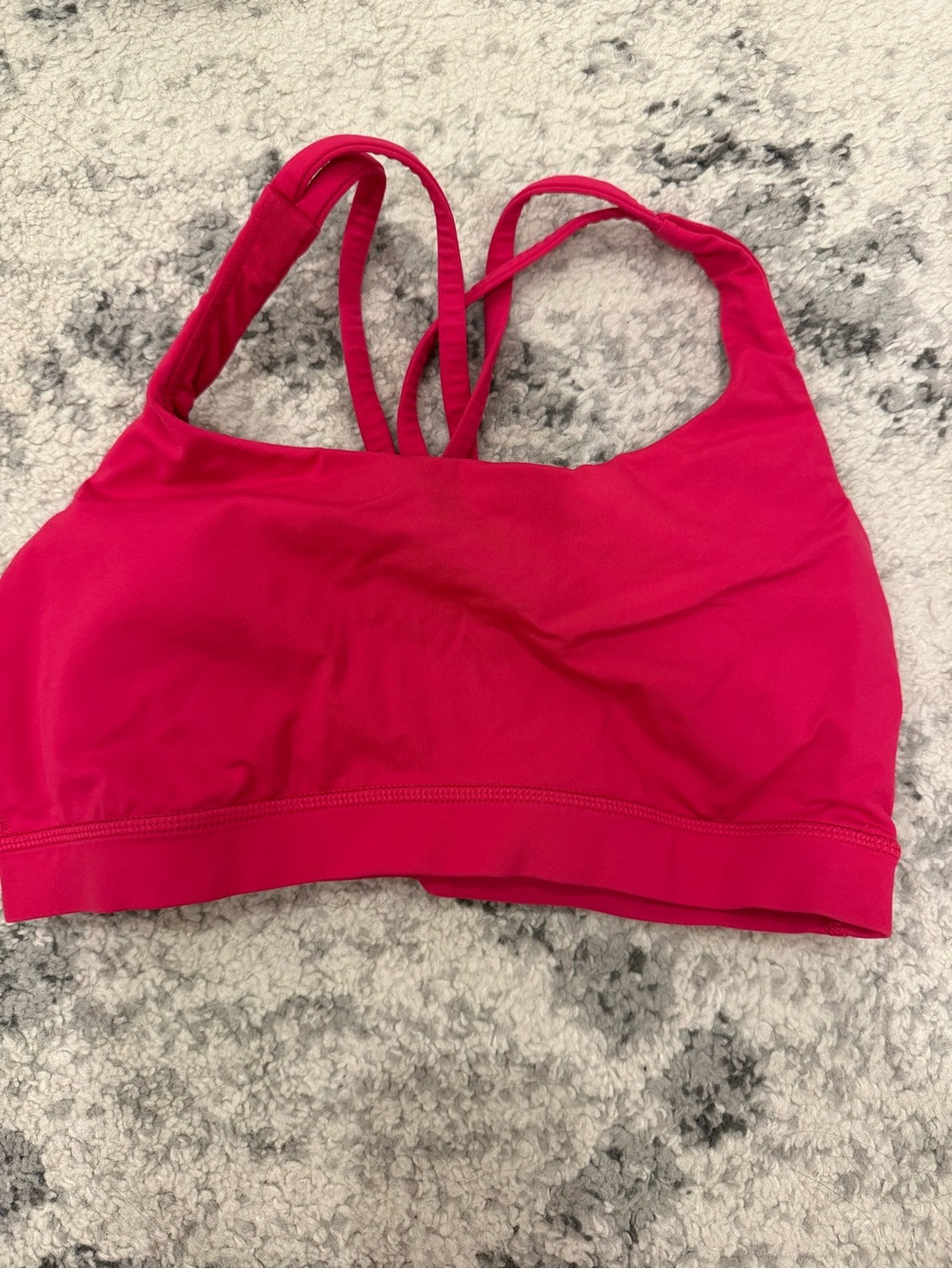 lululemon athletica Bright Pink Strappy Sports Bra